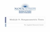 Module 9: Nonparametric Tests