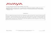 Application Notes for Loquendo Speech Suite with Avaya ...