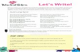CBSO MusicBox - Let's Write!