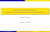 Chemistry 2000 Slide Set 9: Entropy and the second law of ...