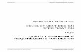 QUALITY ASSURANCE REQUIREMENTS FOR DESIGN