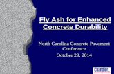 Fly Ash for Enhanced Concrete Durability