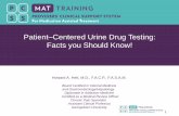 Patient Centered Urine Drug Testing: Facts you Should Know!