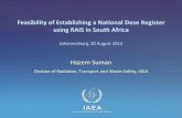Feasibility of Establishing a National Dose Register using ...