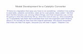 Model Development for a Catalytic Converter