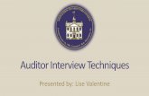 Auditor Interview Techniques