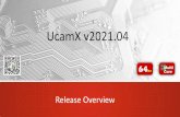 UcamX v2021.04 - Release overview