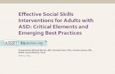 Effective Social Skills Interventions for Adults with ASD ...