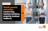 Robotic process automation: transforming business ...