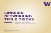 LINKEDIN NETWORKING TIPS & TRICKS
