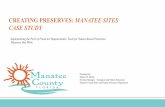 CREATING PRESERVES: MANATEE SITES CASE STUDY