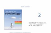 SIXTH EDITION - Statistics for Psychology I Course