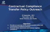 Contractual Compliance Transfer Policy Outreach