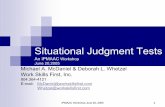 Situational Judgment Tests (Workshop)