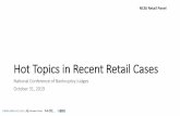 Hot Topics in Recent Retail Cases