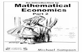 An Introduction to Mathematical Economics