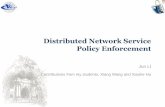 Distributed Network Service Policy Enforcement