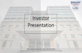 Investor Presentation - Shalby Hospitals