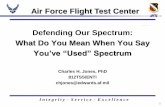 Air Force Flight Test Center Defending Our Spectrum: What ...