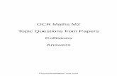 OCR Maths M2 Topic Questions from Papers Collisions Answers
