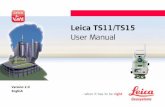 Leica Viva TS11 TS15 Total Station User Manual