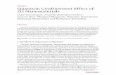 Chapter Quantum Confinement Effect of 2D Nanomaterials