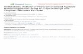 Antidiabetic Activity of Phytosynthesized Ag/CuO ...