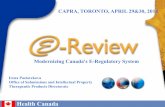 Modernizing Canada's E-Regulatory System