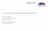How do we get to general purpose NLU?
