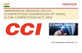 AWARENESS SESSION ON CCI (COMPETITION COMMISSION OF …