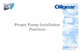 Proper Pump Installation Practices