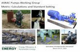 ASRAC Pumps Working Group Metric: Calculations and ...