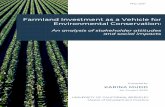 Farmland Investment as a Vehicle for Environmental ...