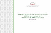 ADDC Code of Practice for Efﬁcient Use of Water & Electricity
