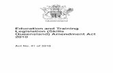 Education and Training Legislation (Skills Queensland ...