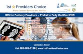 IMS for Podiatry Providers – Podiatric Fully Certified EHR