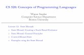 CS 320: Concepts of Programming Languages