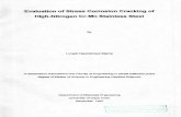 Evaluation of stress corrosion cracking of high-Nitrogen ...