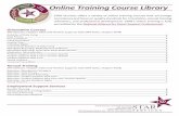 Online Training Course Library - STAR Services