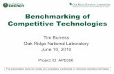 Benchmarking of Competitive Technologies