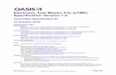 Electronic Trial Master File (eTMF) Specification Version 1