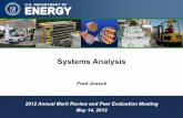 Systems Analysis - Energy