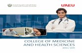 College of MediCine and HealtH SCienCeS