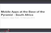 Mobile Apps at the Base of the Pyramid - South Africa
