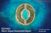 ESG Policy Infrastructure Finance Risk & Impact Assessment ...