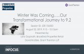 Winter Was Coming…..Our Transformational Journey to 9