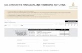 CO-OPERATIVE FINANCIAL INSTITUTIONS RETURNS
