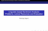 Linguistic-based Sentiment Analysis: Problems, Lexical ...