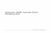 Haxxio UDP Serial Port Redirector