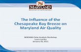 The Influence of the Chesapeake Bay Breeze on Maryland Air Quality